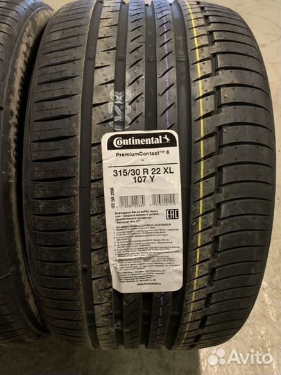 Continental ContiPremiumContact 6 275/35 R22 и 315/30 R22 107Y