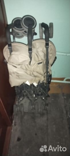 Прогулочная коляска для двойни бу