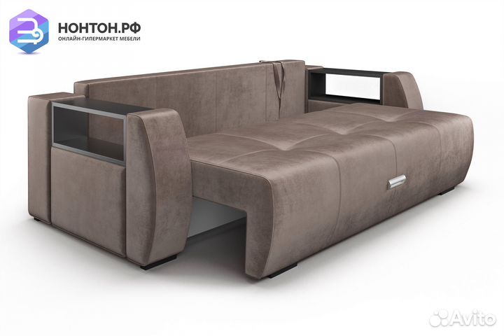 Диван еврокнижка Мальтида светло-коричневый