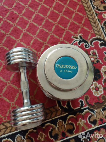 Гантели torneo разборные 10 кг