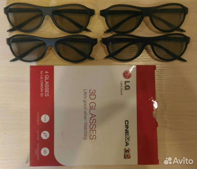 3D очки LG AG-F310 x4шт