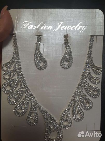 Колье и серьги набор