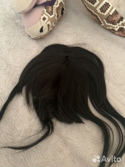 Накладная челка из натуральных волос