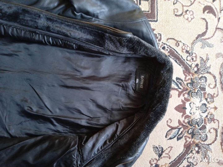 Кожаная куртка мужская