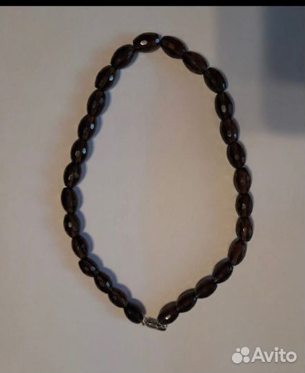 Бусы из раухтопаза