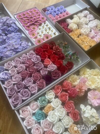 Мыльные розы остатки + аксессуары