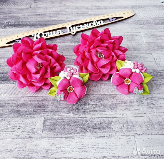 Резиночки, банты,ободки, повязки, заколки, бантики