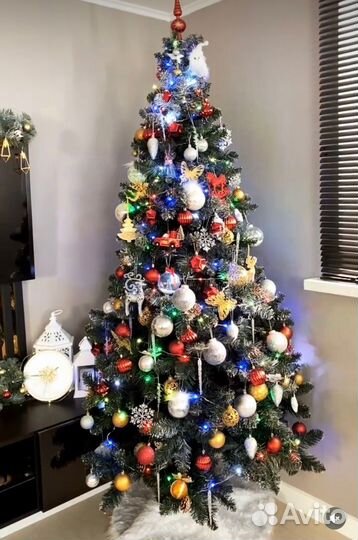 Ёлка искусственная густая (В отличном состоянии)