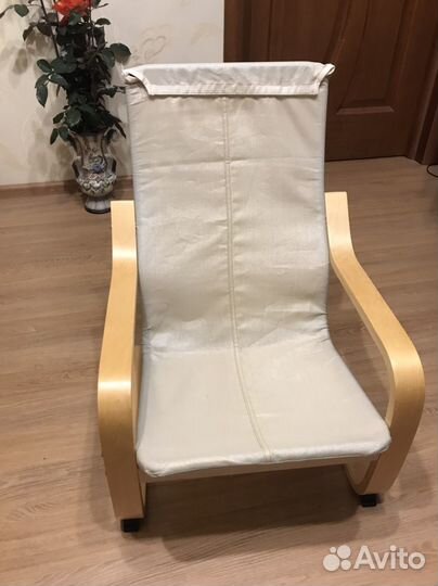 Кресло качалка поэнг IKEA детское