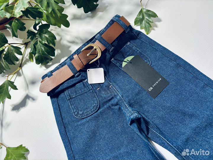 Джинсы широкие для девочки 98-104