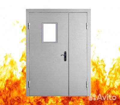 Дверь противопожарная 2080*780 7035 L дпм EI-60