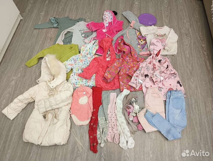 Пакет вещей от 0 до 6 лет для девочки
