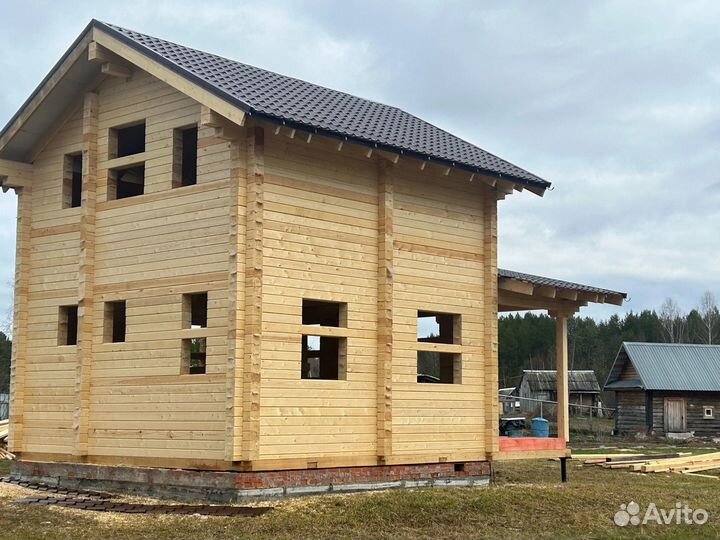 Готовый дом из профилированного бруса