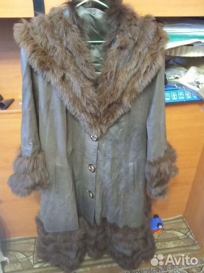 Шикарное кожаное пончо