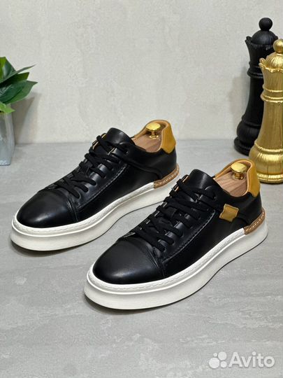 Кеды мужские кожаные