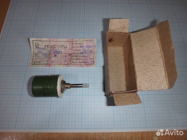 Резистор переменный проволочный ппб-25Г-25Вт