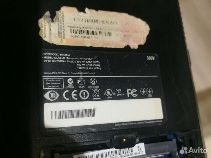 Samsung np300v5a в разбор продажа по частям