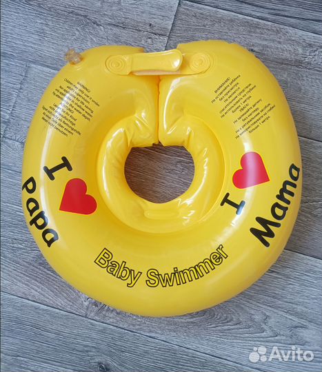 Круг для плавания на шею для новорожденного
