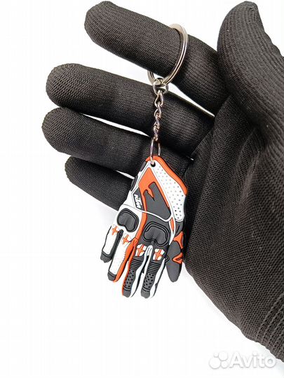 Брелок на ключи Перчатки KTM двусторонний