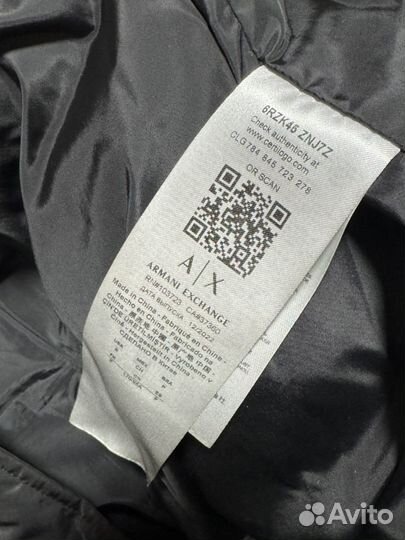 Armani exchange пуховик