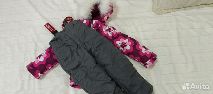 Зимний костюм для девочки 86