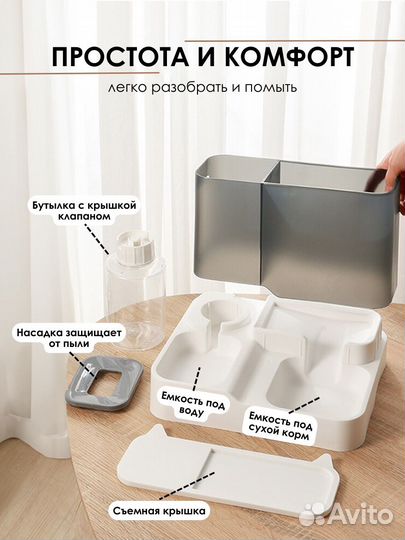 Автоматическая кормушка для кошек и собак