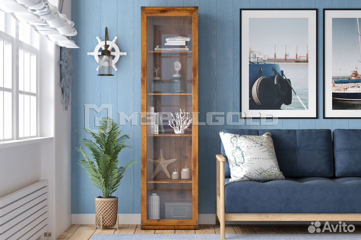 Витрина Индиана Black Red White jwit1D дуб саттер