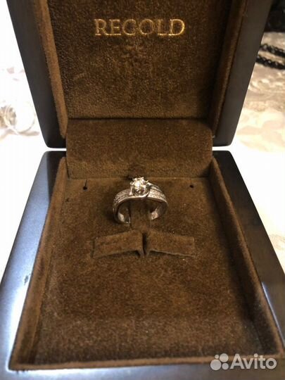 Кольцо белое золото 750 проба - 7 грамм