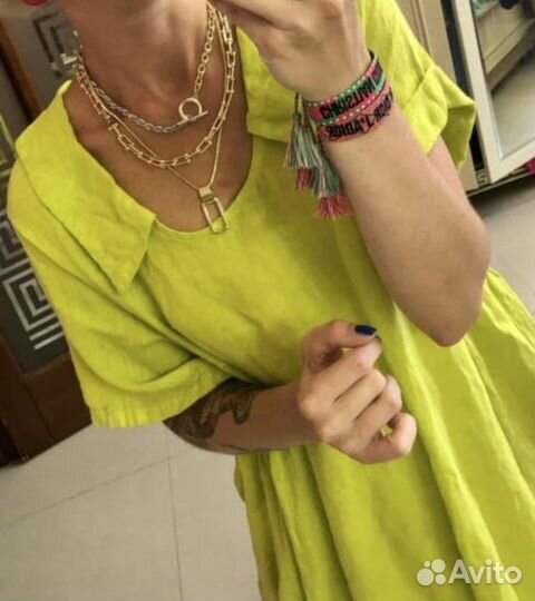 Платье лен 50