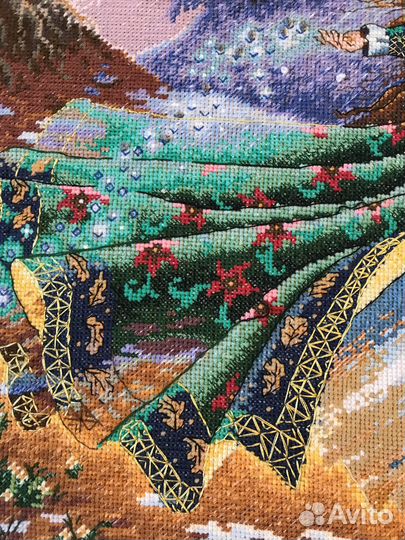 Картина вышитая крестом Весна