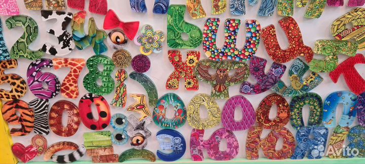 Счастливая азбука магнитная