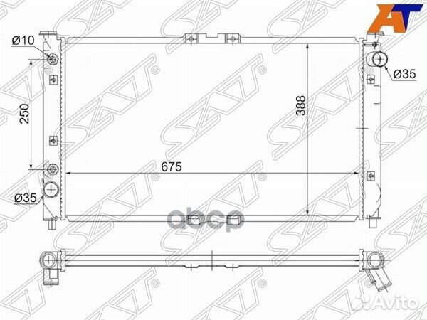 Радиатор Mazda Millenia 94-03 / Xedos 9 93-02