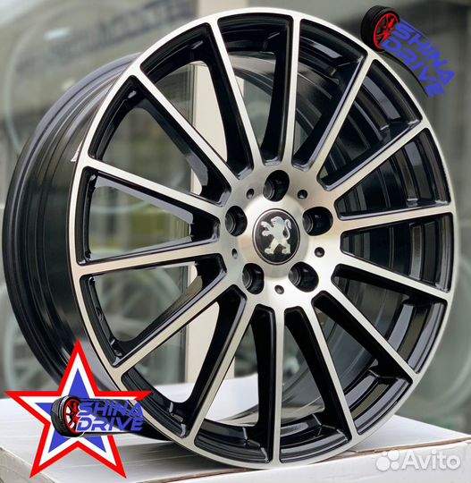 Диски Peugeot R18 5x108 Black Gloss Groove