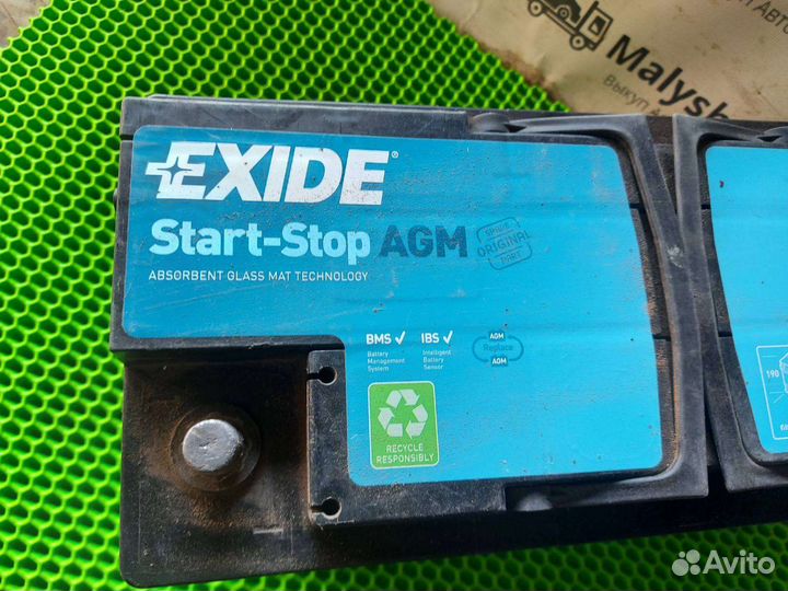 Аккумулятор exide Start-Stop AGM 105R 105 Ач