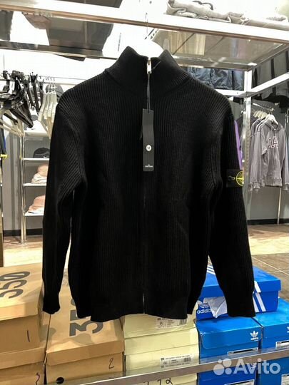 Кофта на молнии Stone island (фул-зип)