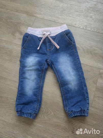 Утепленные джинсы 86