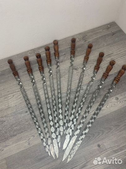 Шампура для люля из нерж с дер.ручкой 18*500мм