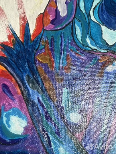 Картина маслом абстракция Свет