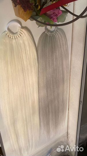 Накладной шиньон хвост из термоволокна