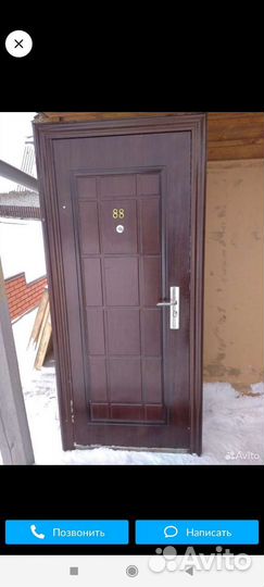 Входные металлические двери б/у