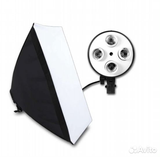 Софтбокс постоянного света на 4 лампы Е27