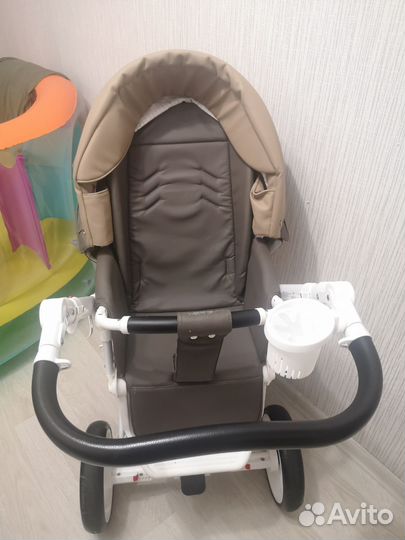 Коляска 2 в 1 adamex luciano deluxe эко кожа