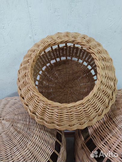 Светильники плетеные люстры