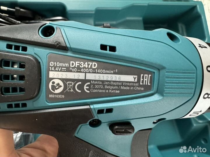 Шуруповерт Makita DF347DWE - оригинал, новый