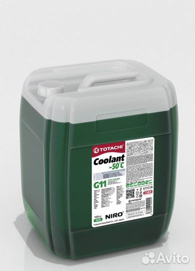 Антифриз totachi niro coolant Green -50C G11 200кг