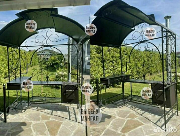 Беседка с мангалом