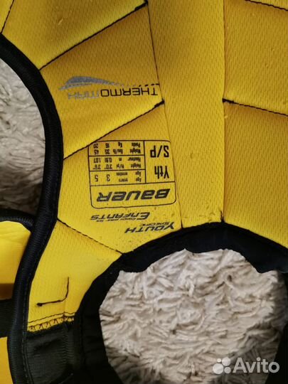 Нагрудник хоккейный детский bauer mx3 yth s