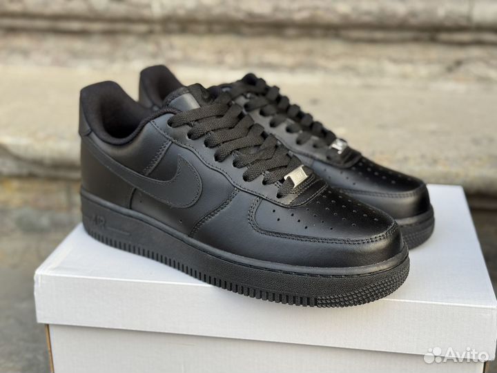 Nike air force 1 черные оригинал