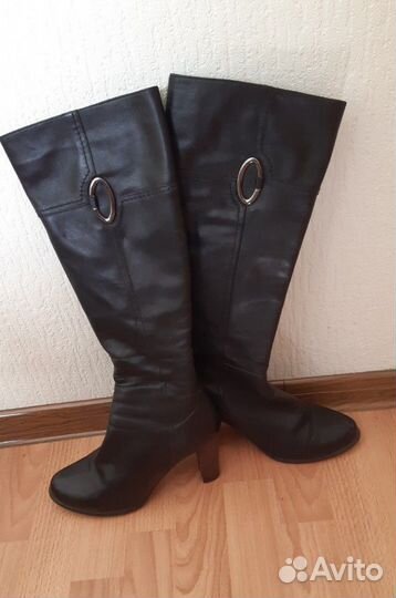 Сапоги кожаные