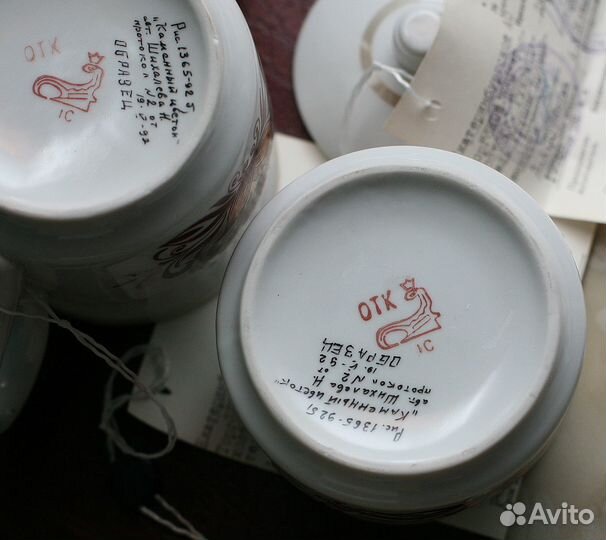 Rare Бфз образец эталон Заварник + сахарница бирки